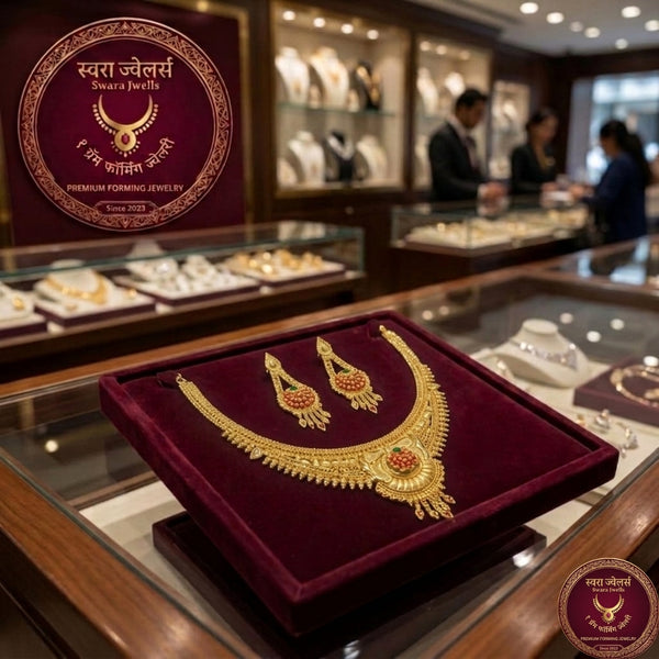 Traditional Necklace Set – Gold Plated Forming Jewellery