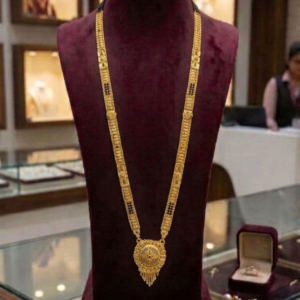 Premium 1 Gram Gold Plated Long Mangalsutra | Traditional Maharashtrian Design