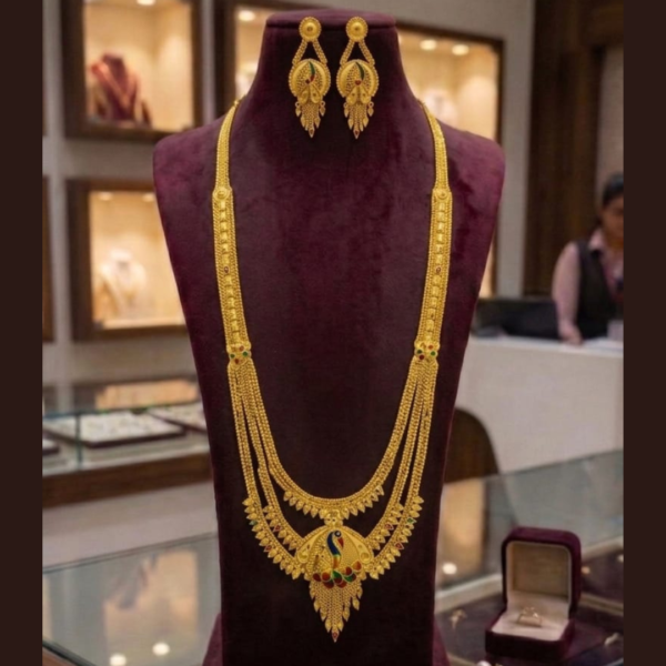 Premium Maharashtrian Rani Haar with Earrings