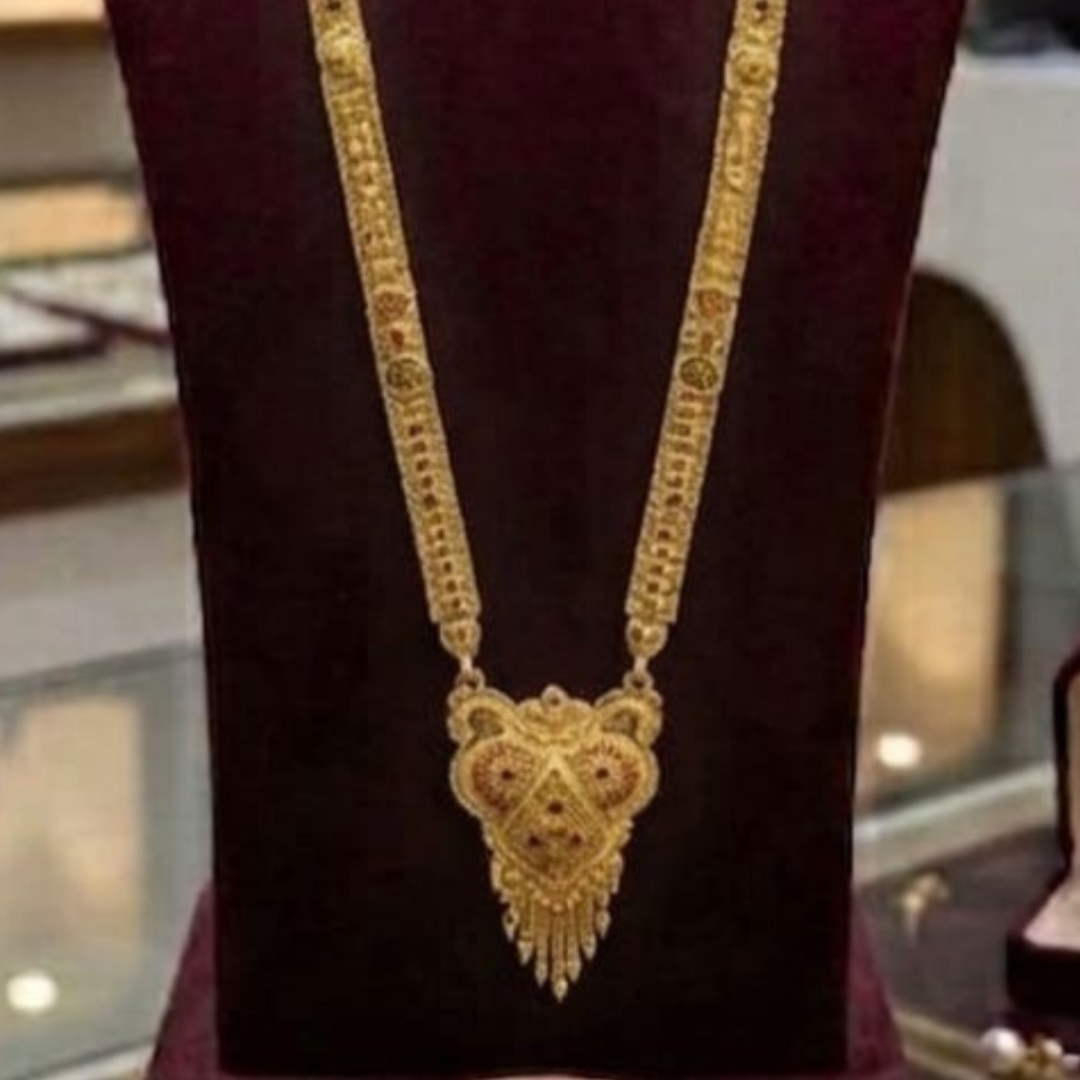 1 Gram Gold Plated Long Mangalsutra | Traditional Design - Image 2