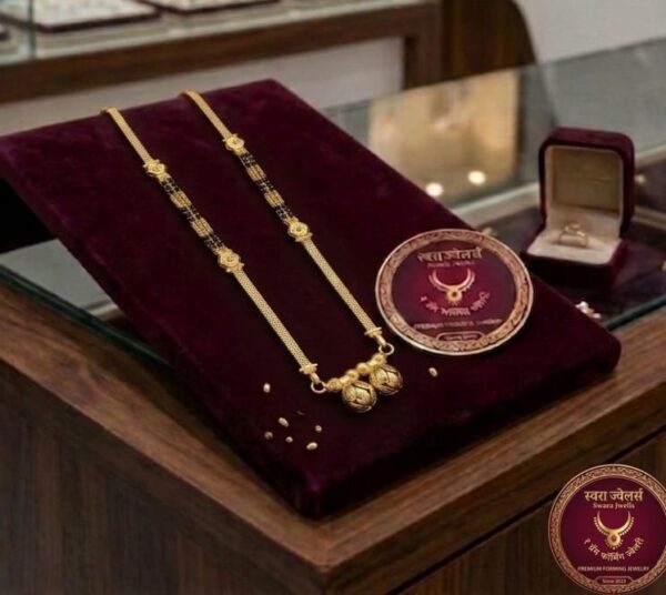 Premium 2 Vati Short Mangalsutra | 1 Gram Gold Finish | 6 Months Warranty